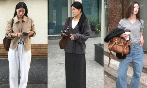 Nàng blogger mặc trang phục màu trung tính mỗi ngày, nhưng set nào cũng đẹp miễn chê