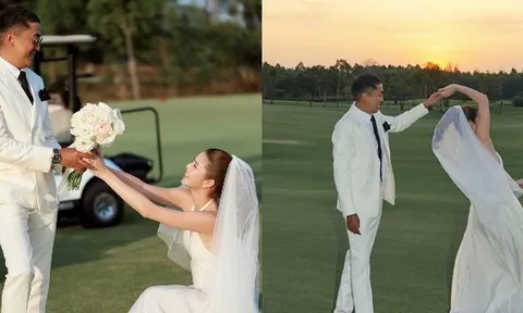 Cặp diễn viên đình đám kết hôn sau 10 năm yêu, khoảnh khắc cô dâu chú rể gây xôn xao