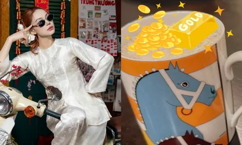 “Phú bà" đẹp nức tiếng Vbiz dùng Hermès làm hũ tài lộc năm mới: Sang cỡ này còn sợ gì không phất!