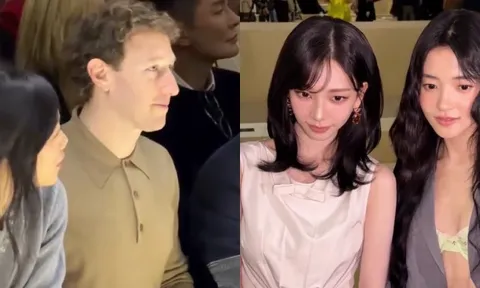 Show Prada năm nay: Tỷ phú Mark Zuckerberg ngồi front row gây tranh cãi, 2 nữ thần Hàn Quốc đọ sắc trong 1 khung hình