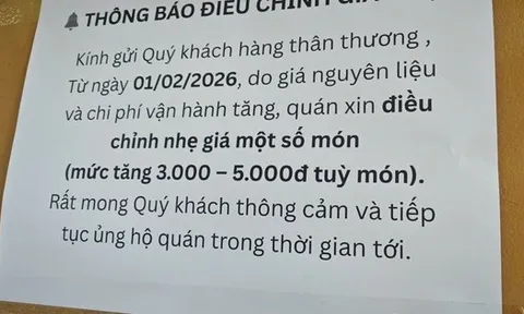 Hàng quán ở TP.HCM tăng giá sau Tết