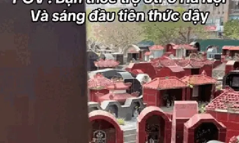 Thanh niên thuê phòng trọ 3 triệu nằm ngay cạnh nghĩa trang phát biểu: "Mỗi sáng thức dậy, thứ mình nhìn thấy là..."