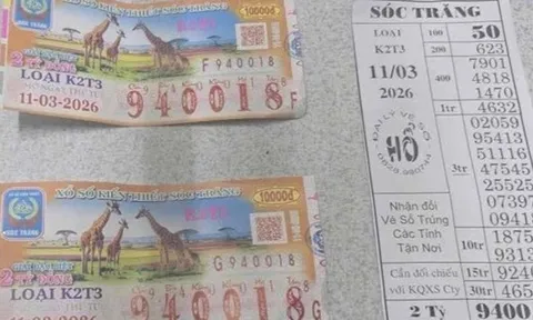 Giải độc đắc xổ số miền Nam tiếp tục lập “kỷ lục” tại 1 đại lý