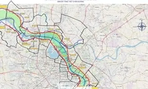 Dự án Trục Đại lộ cảnh quan sông Hồng có nhiều điểm đi qua đường đê cũ