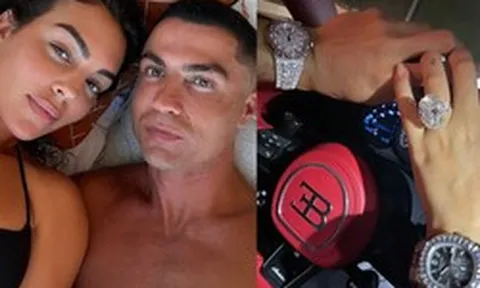Đẳng cấp tỷ phú: Ronaldo lái "quái thú" 320 tỷ đi hẹn hò bạn gái "nghèo", đeo đồng hồ bằng giá cả căn biệt thự