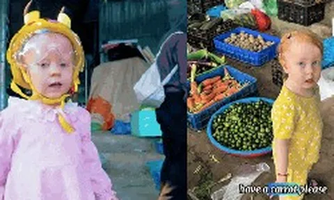 Em bé Tây đi chợ ở Đà Nẵng hút 2 triệu view: Danh tính bất ngờ!