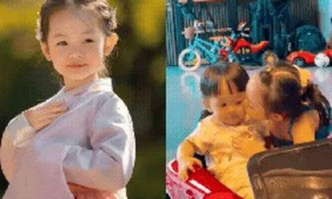 Ái nữ nhà đại gia Cường Đô La: Mới 6 tuổi đã biết phụ mẹ chăm em, có nét "mỹ nhân" ngay từ nhỏ