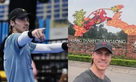 Tay vợt top 4 PPA Christian Alshon đi thăm Hoàng thành Thăng Long, ngỡ ngàng vì pickleball phủ khắp phố phường tại Việt Nam