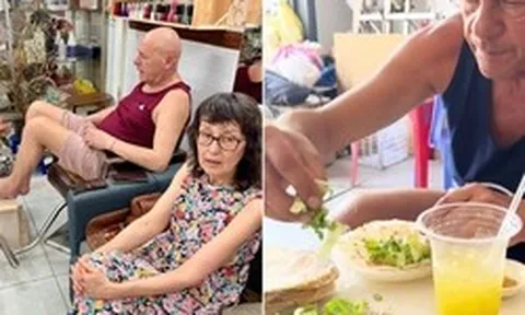 2 tháng "hoà tan" của vợ chồng người Pháp được sui gia Việt Nam dẫn đi tắm sông, đi nhậu, tập nằm võng