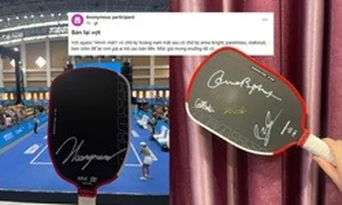 Fan Pickleball xin chữ ký của các tay vợt tại PPA Hà Nội về rao bán lại giá 66 triệu đồng