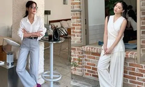 5 mẫu quần dài siêu hợp với áo trắng, cứ mặc cả combo là đẹp