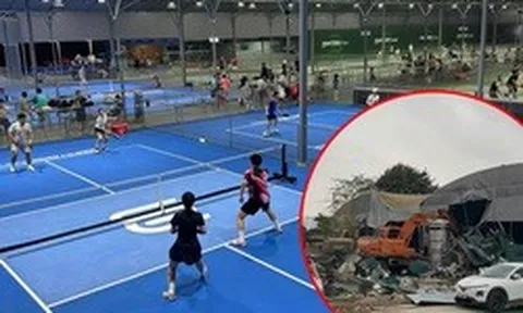 Nóng: Cụm 22 sân Pickleball lớn nhất Hà Nội mới khai trương đã bị tháo dỡ