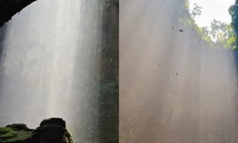 Dân mạng mê mẩn clip thiên nhiên 'rót vàng' vào hang Sơn Đoòng như cảnh tiên