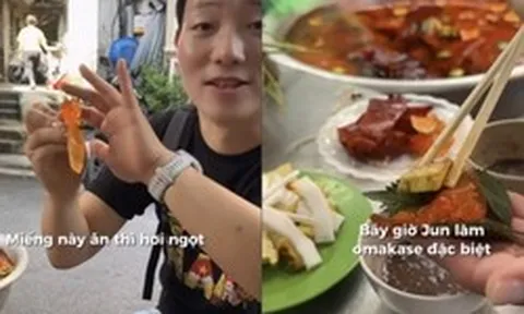 Khách Hàn chi 50.000 xử gọn sứa đỏ mắm tôm và chả rươi khiến dân tình ngả mũ bái phục