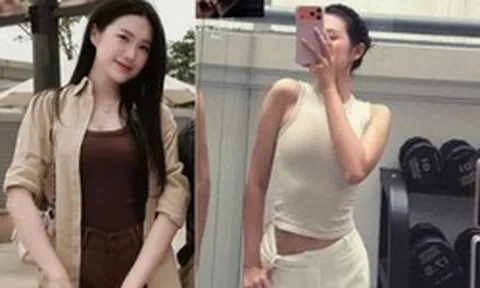 Doãn Hải My khoe eo thon, bụng phẳng lỳ trong phòng gym riêng tại biệt thự bạc tỷ