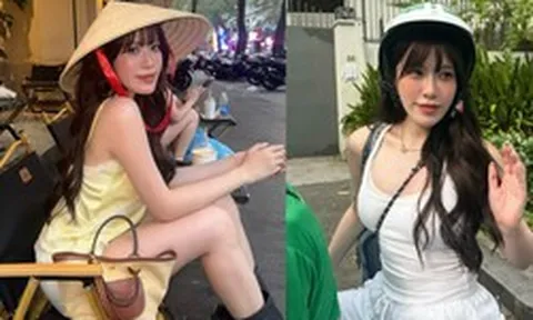 Nữ thần nổi tiếng ngồi Grab, dạo phố ở Việt Nam đăng ảnh khắp nơi