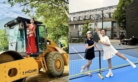 Nữ NSND xây biệt thự 10 phòng ngủ, sân pickleball trong biệt phủ 10.000m2 ở Hà Nội, 42 tuổi tái hôn