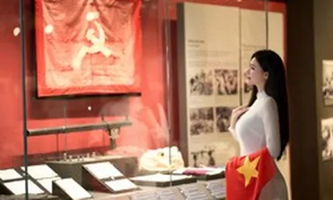 Mỹ nhân Việt SN 2005 gây ấn tượng với bộ ảnh tại Bảo tàng Lịch sử Quân sự Việt Nam, thông điệp phía sau càng đặc biệt hơn