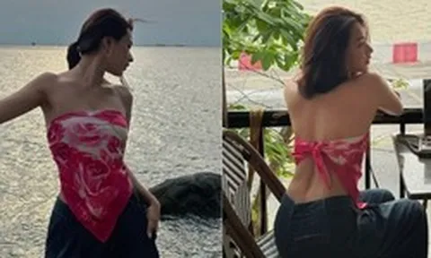 Baifern Việt Nam khoe bóng lưng cực nuột, body sexy trái dấu với nhan sắc "thần tiên tỷ tỷ"