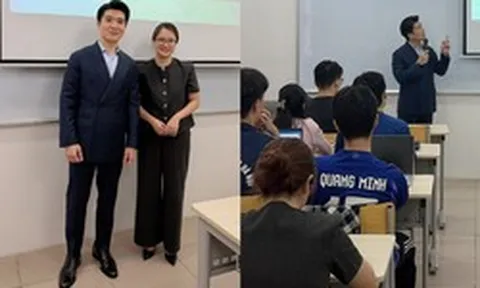 Thầy giáo diện vest bảnh bao đứng trên giảng đường, hoá ra là Tổng tài nghìn tỷ nhà bầu Hiển