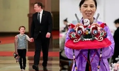 Con trai Elon Musk đeo chiếc túi thêu thủ công ở Bắc Kinh, hàng triệu người lập tức đổ xô săn lùng