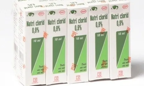 Thu hồi lô thuốc nhỏ mắt Natri clorid 0,9% do Công ty Pharmedic sản xuất