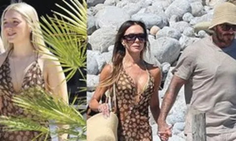 Tiểu thư Harper Beckham xinh đẹp, phổng phao khi diện chiếc váy sexy của mẹ dạo phố, nhan sắc “cam thường” gây thương nhớ
