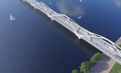 Sau gần 8 tháng khởi công, 'siêu cầu' vượt sông Hồng hơn 16.000 tỷ đồng nối phố cổ với Long Biên đang có tiến độ ra sao?