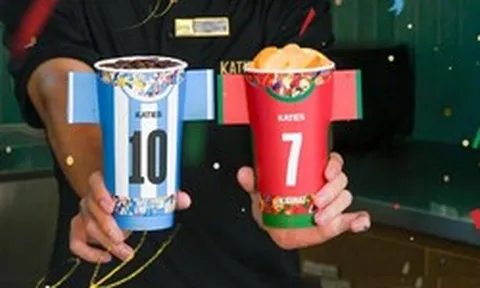 Dân mạng nô nức săn ly “áo thi đấu” mùa World Cup của Katinat: Uống nước cũng phải “trúng team”