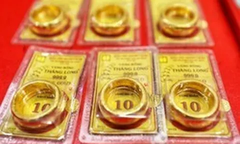 Giá vàng nhẫn trơn, vàng miếng chiều 13/6 tăng lên mức cao nhất tuần