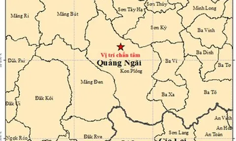 Động đất tiếp tục rung chuyển ở "điểm nóng" Kon Plông, Quảng Ngãi