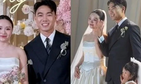 Lễ cưới Xuân Trường và Nhuệ Giang sau 5 năm đám hỏi: Cô dâu khóc nức nở, con gái được giao trọng trách đặc biệt