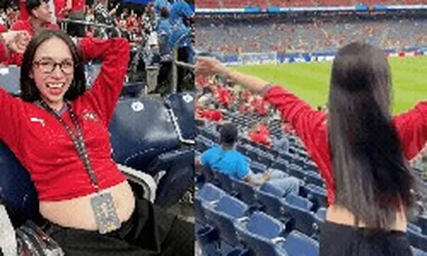 Ái nữ nhà Minh Nhựa mang bầu lần 5 vẫn “quẩy cực sung”, bay tận sang Mỹ xem World Cup 2026, visual mẹ bầu gây sốt