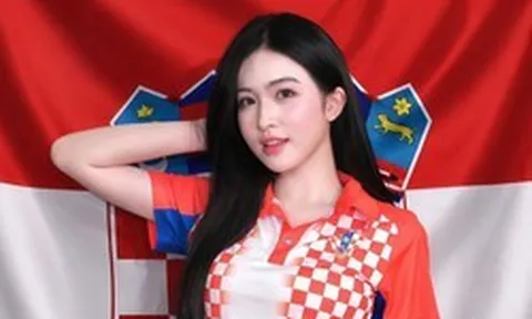 Từ "hiện tượng" sân Hàng Đẫy, Á hậu Trần Thu Hiền trở thành bóng hồng của tuyển Croatia tại World Cup 2026