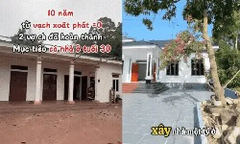 Phú Thọ: Vợ chồng lương 20 triệu/tháng xây nhà 220m² hết 900 triệu, dân mạng tranh cãi "chi phí thật hay content câu view?"