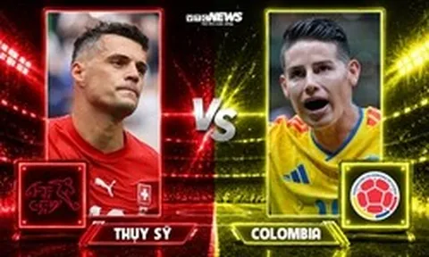 Nhận định, dự đoán tỷ số Thụy Sĩ vs Colombia: Xhaka đối đầu James Rodriguez