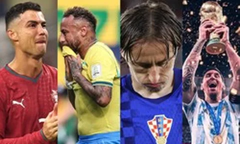 Ronaldo, Modric, Neymar... một thế hệ vĩ đại lần lượt rơi nước mắt rời World Cup, chỉ còn Messi là "bức tường" quá khó để vượt qua