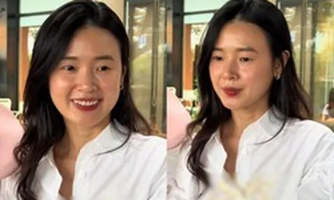 Vợ thiếu gia công ty nhựa Duy Tân xuất hiện mộc mạc, đời thực có xứng danh "mỹ nhân không tuổi"?