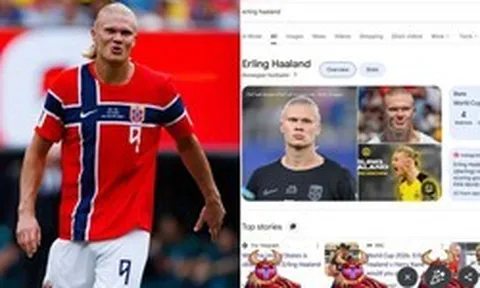 Erling Haaland khiến 12,5 triệu người đổ xô lên Google tìm kiếm tên anh, kết quả nhận được khiến tất cả ngỡ ngàng