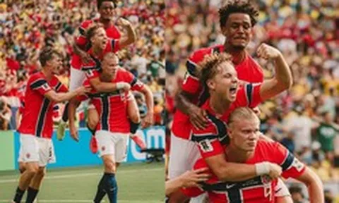 Khoảnh khắc "gây bão" World Cup: Haaland gánh 143kg trên lưng vẫn bình thản bước đi khiến tất cả ngỡ ngàng