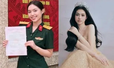 Á hậu Việt vừa được thăng quân hàm Thượng úy ở tuổi 23