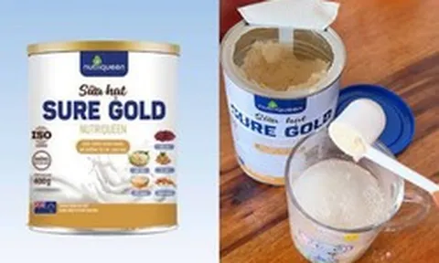 Bất ngờ kết quả kiểm nghiệm lô sữa hạt Sure Gold Nutri Queen, doanh nghiệp bị xử phạt