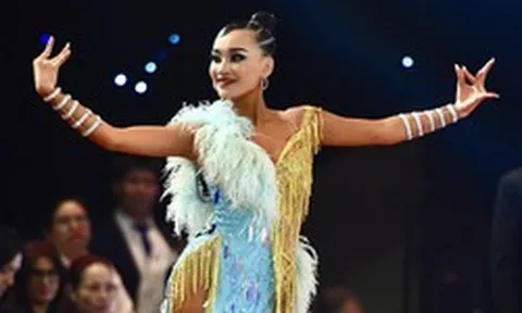 "Bông hồng thép" Nguyễn Hoàng Ngọc - học trò của Khánh Thi được Liên đoàn Dancesport thế giới vinh danh