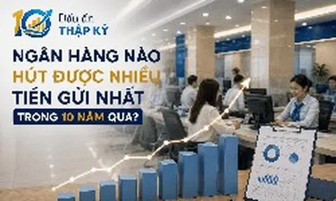 Ngân hàng nào hút được nhiều tiền gửi khách hàng nhất 10 năm qua?