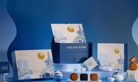 Cận cảnh BST bánh Trung thu cao cấp của Sheraton Hanoi Hotel: Lấy cảm hứng từ vẻ đẹp Hồ Tây trong đêm trăng, tôn vinh giá trị đoàn viên