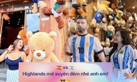 Highlands mở xuyên đêm xem chung kết World Cup, nhiều quán cà phê cũng “thức trắng” phục vụ fan