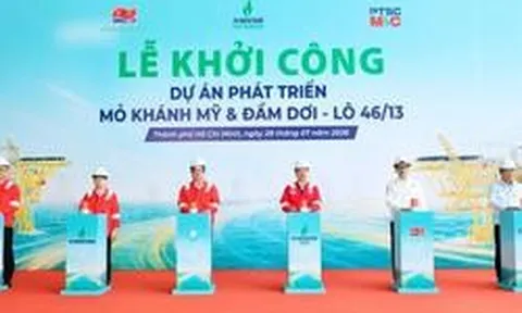 Khởi công dự án Phát triển Mỏ Khánh Mỹ và Đầm Dơi, Lô 46/13