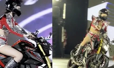 Clip Hoa hậu Yến Nhi lái mô tô gặp tai nạn phải cắt sóng trực tiếp chung kết Miss Grand