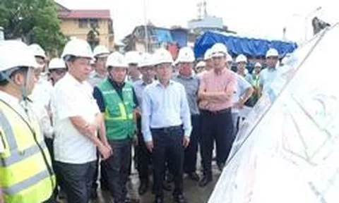 Phó Bí thư Thường trực Thành ủy Hà Nội Nguyễn Trọng Đông kiểm tra, đôn đốc tiến độ các dự án trọng điểm