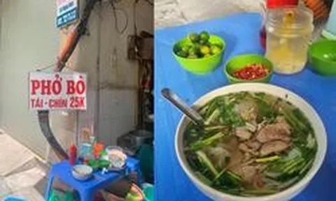 Bát phở 25.000 đồng giữa trung tâm Hà Nội gây sốt: "Cứ tưởng nhìn nhầm, phải dụi mắt mấy lần"